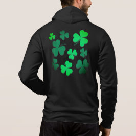 Moletom Clover Shamrock Dia de São Patrício verde irlandês