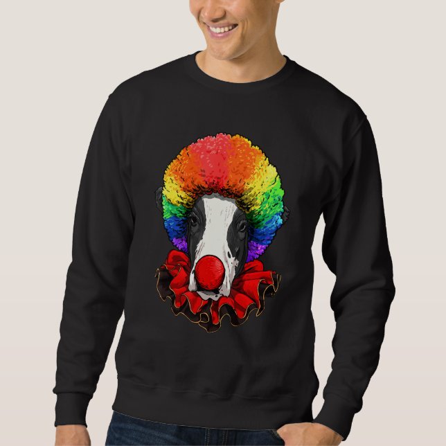 Moletom Clown Cow Carnival Circus Staff Farm Animal Cow  F (Frente)