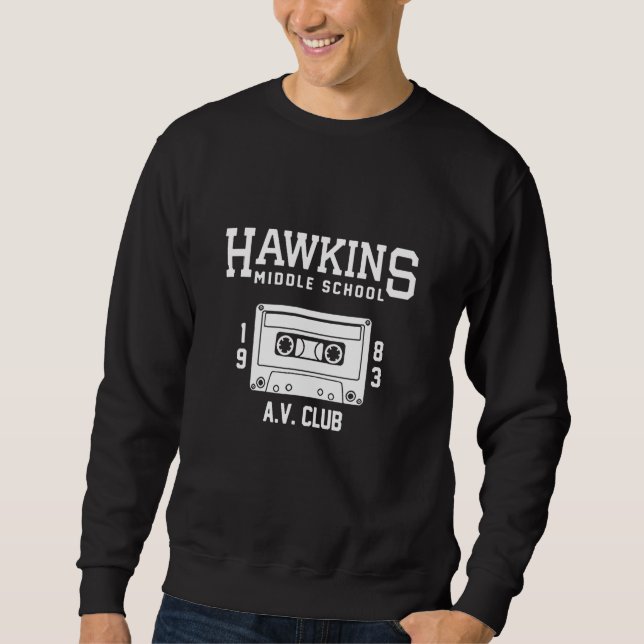 Moletom Clube Av Hawkins da Escola Média (Frente)