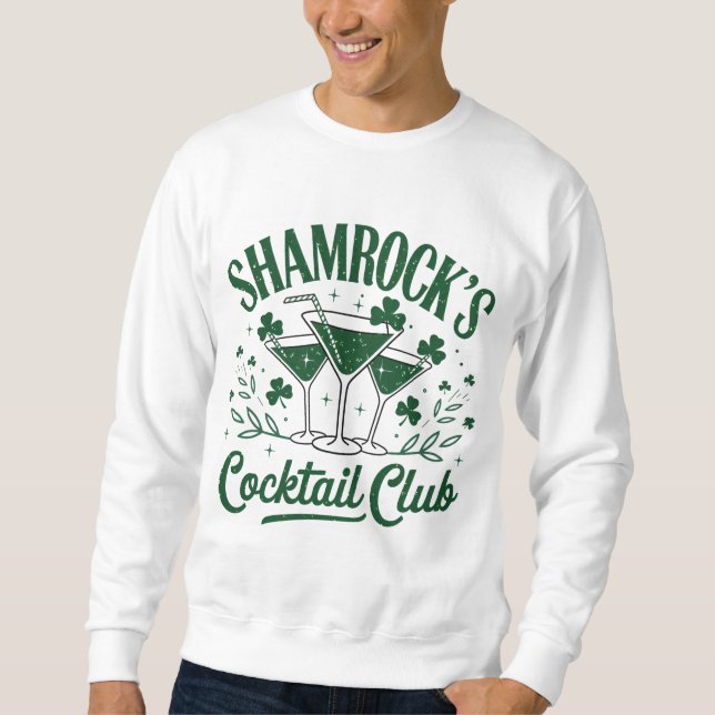 Moletom Clube Cocktail de Shamrock (Frente)