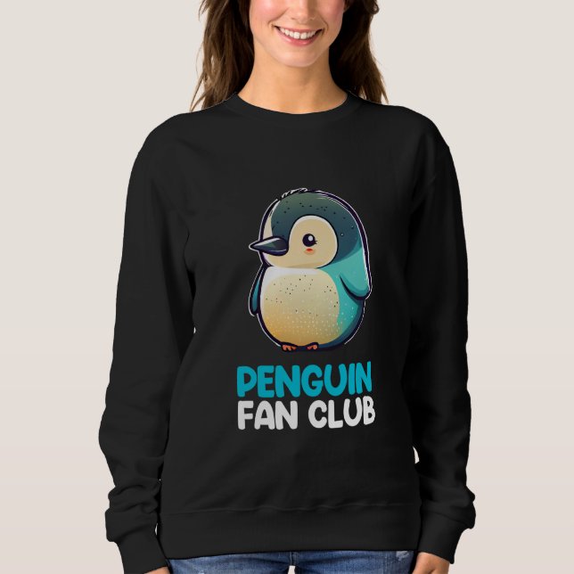 Moletom Clube de Fãs de Pinguim Crianças Meninos Meninas   (Frente)