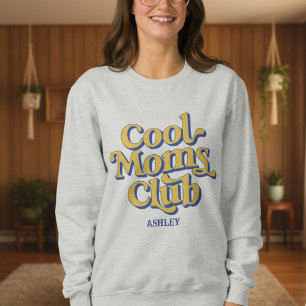 Moletom Clube de Mães Incríveis Estilo de Design de Texto