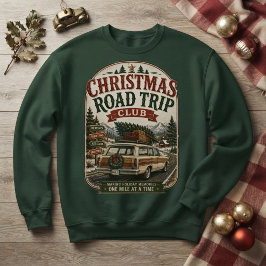 Moletom Clube de Viagem de Natal Carroça de Estação Vintag