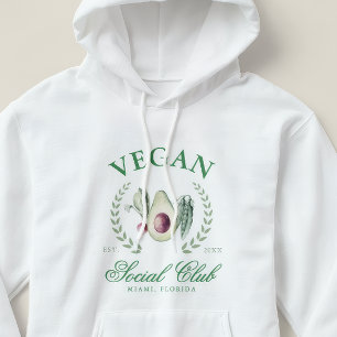 Moletom Clube Social Vegano Personalizado Local e Ano