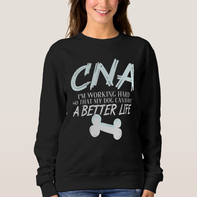 Moletom Cna - Assistente de Enfermagem Certificado de Vida (Frente)
