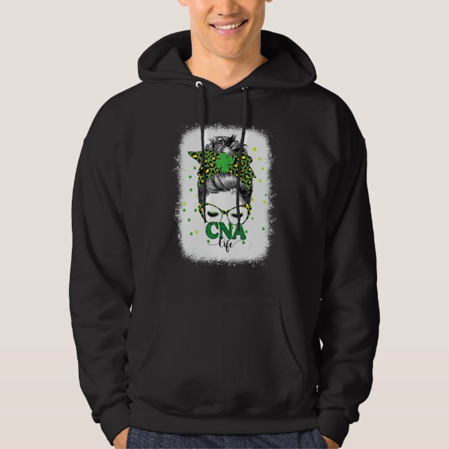 Moletom Cna Life Messaging Bun Leopard St Patricks Da (Frente)