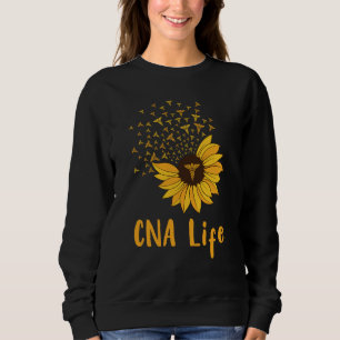 Moletom CNA Life Sunflower Orgulhosa Enfermeira Cuta