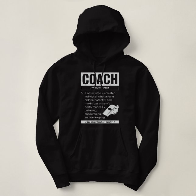 Moletom Coach Definition Sport Games Forn Coaching Funge (Frente do Design)