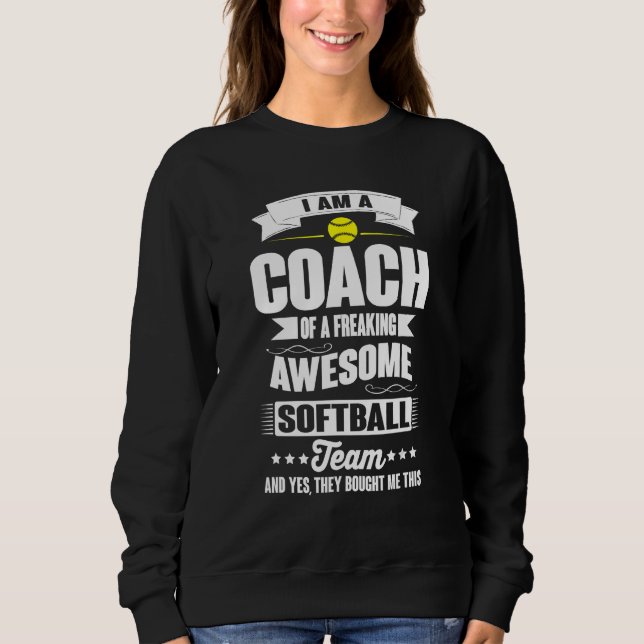 Moletom Coach Of An Awesome Softball Team  Sports (Frente)
