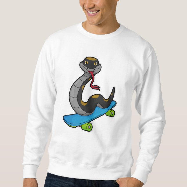 Moletom Cobra como Patinador com skate (Frente)