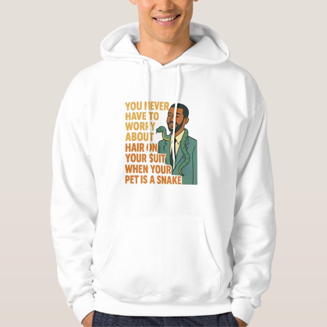 Moletom Cobra de Estimação Sem Cabelo Roupa Engraçado Gráf (Frente)