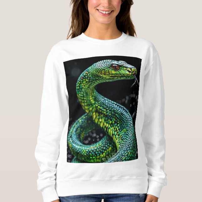 Moletom Cobra verde (Frente)