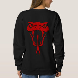 Moletom Cobra vermelho assustador face unisex