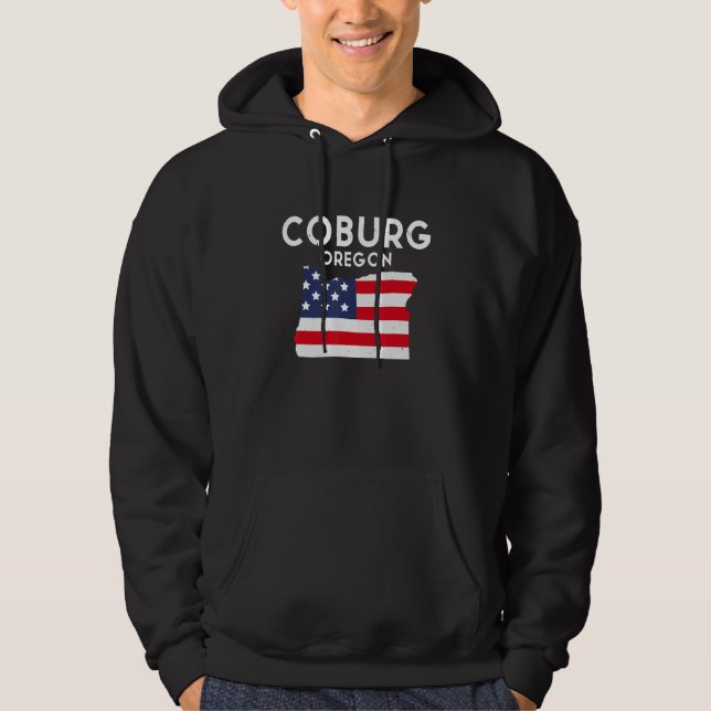 Moletom Coburg Oregon EUA State America Viagens (Frente)