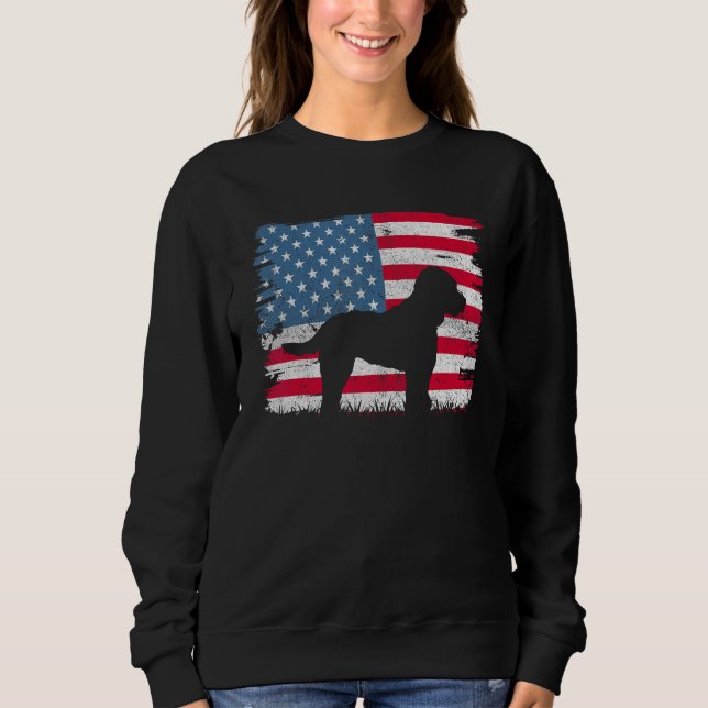 Moletom Cockapoo American Flag USA 4th of July Men Women B (Frente)