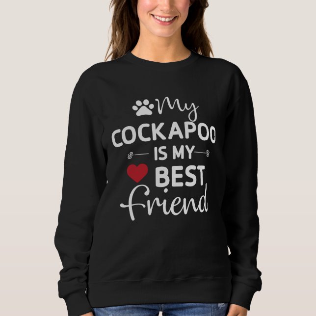 Moletom Cockapoo Bestfriend Cockerpoo Mom Dad (Frente)