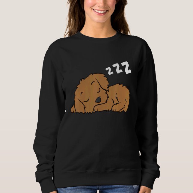 Moletom Cockapoo Pajama Cachorro de Cockapoo Bonito Dormin (Frente)