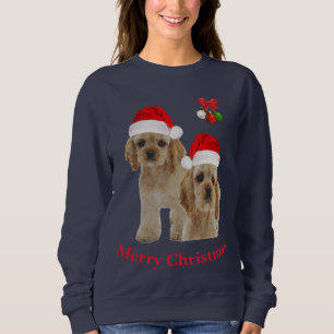 Moletom Cocker spaniel camisola de Natal