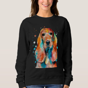 Moletom Cocker Spaniel Cockerspaniel Watercolor Graphic De