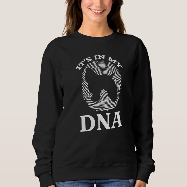 Moletom Cocker Spaniel está no meu DNA, eu bebo coquetel (Frente)