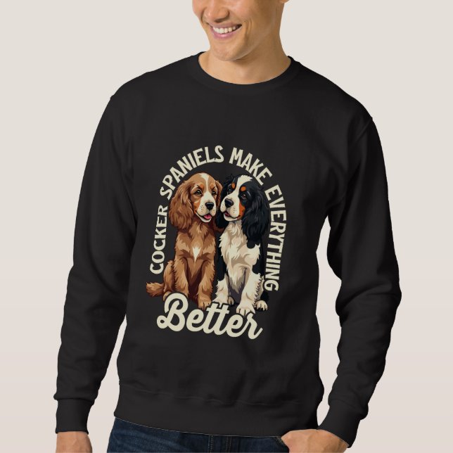 Moletom Cocker Spaniel Inglês Cocker Spaniel Dog Amém M (Frente)