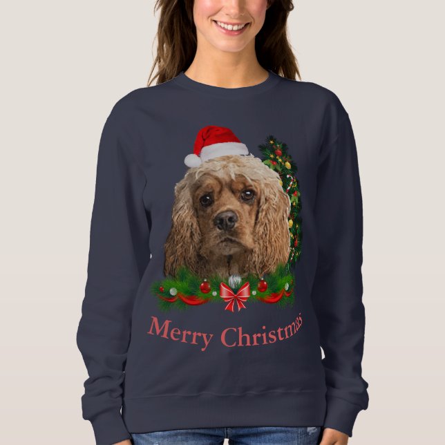 Moletom Cocker spaniel Natal  (Frente)