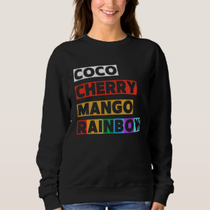 Moletom Coco Cherry Mango Rainbow Icy Sweet