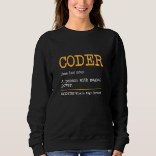 Moletom Coder Definition Tech Support Coder Funny Program