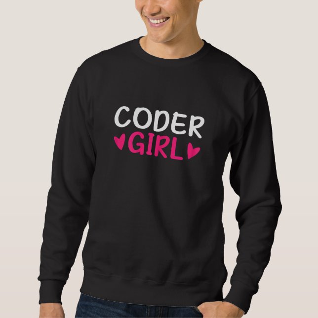 Moletom Coder Girl, Coding Software Programing (Frente)