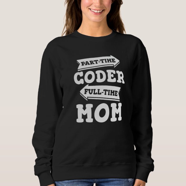 Moletom Coder Mãe Software Developer Coding Progr (Frente)