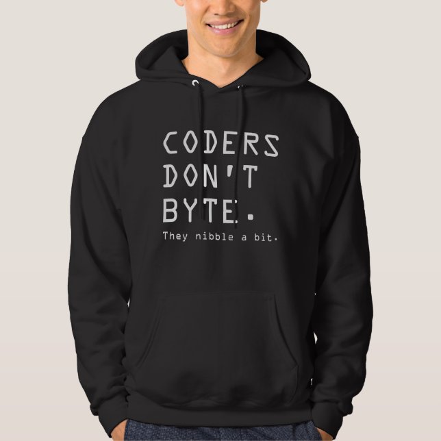 Moletom Coders Don't Byte (Frente)