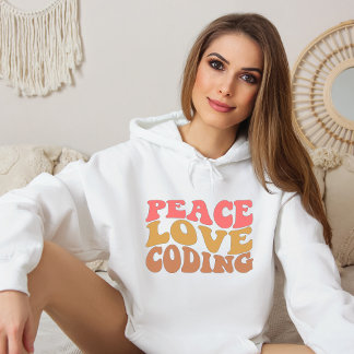 Moletom Codificação de Amor de Paz Retroativa