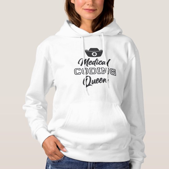 Moletom Codificador Médico Queen Coding ICD Programmer Gif (Frente)