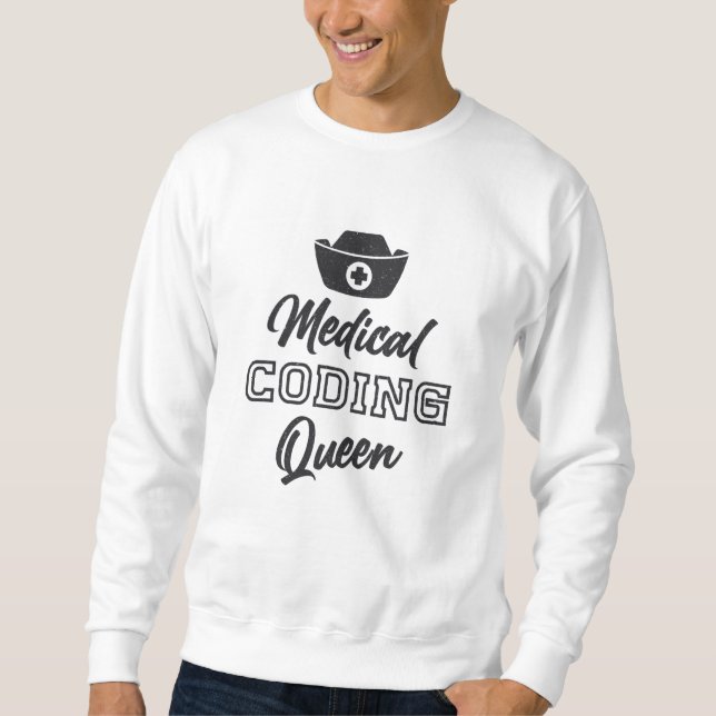 Moletom Codificador Médico Queen Coding ICD Programmer Gif (Frente)