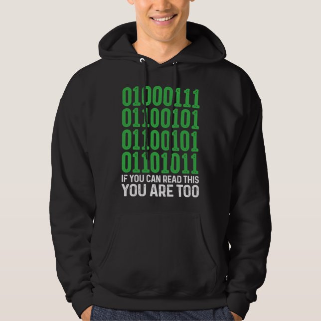Moletom Código Binário Geek Se Você Pode Ler Isto Você Est (Frente)