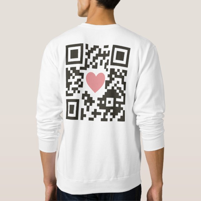 Moletom Código de Amor QR (Verso)