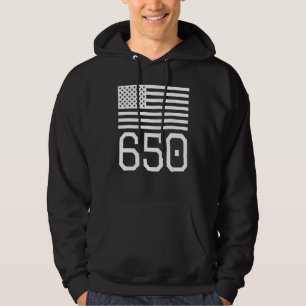 Moletom Código de Área 650 American Flag Usa San Francisco