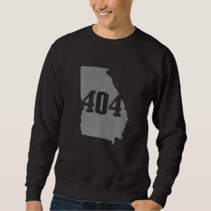 Moletom Código de Área Atlanta 404 Atl Georgia Mapear Orgu