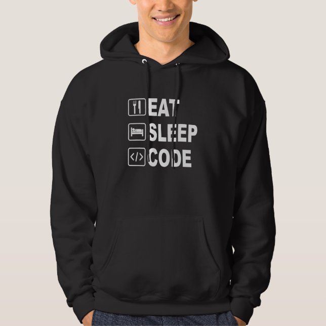 Moletom Código East Sleep Engraçado Para Engenheiros De So (Frente)