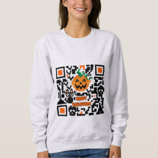 Moletom Código QR do Halloween