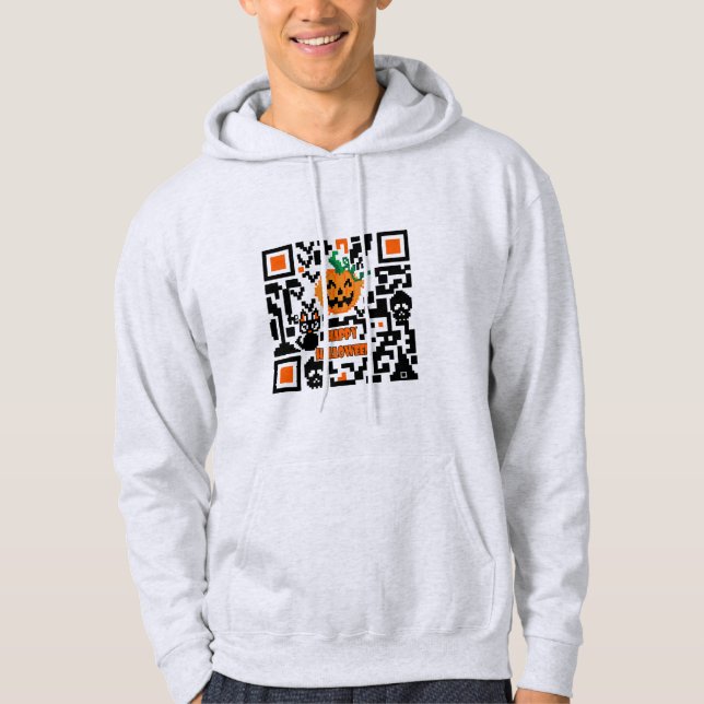 Moletom Código QR do Halloween (Frente)