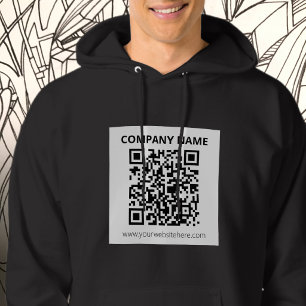 Moletom Código QR editável e design personalizável simples