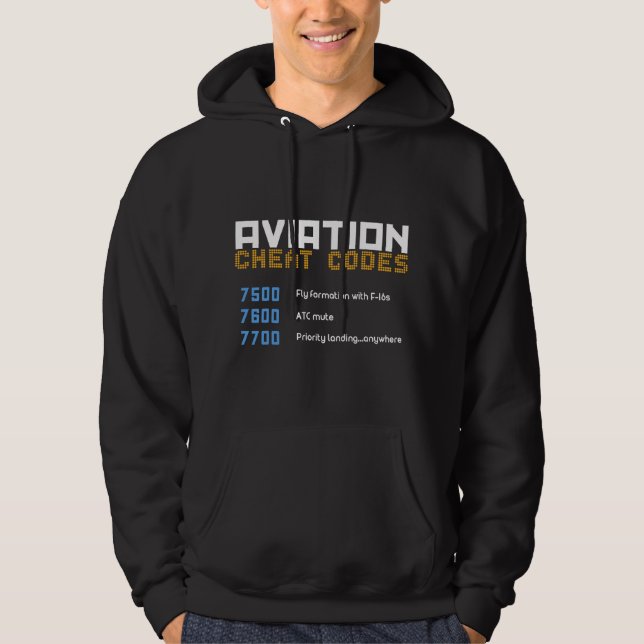 Moletom Códigos de Trapaça de Aviação , Aviação , Piloto (Frente)