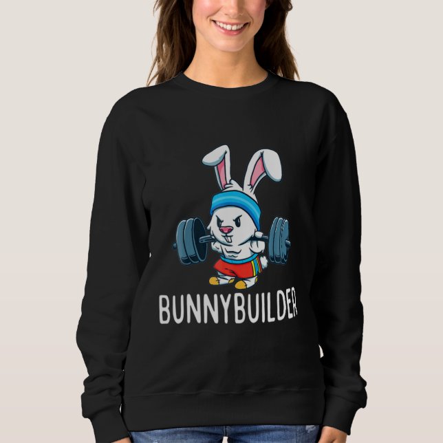 Moletom Coelheira Páscoa Bunny Bunnybuilder Malhação Gym (Frente)