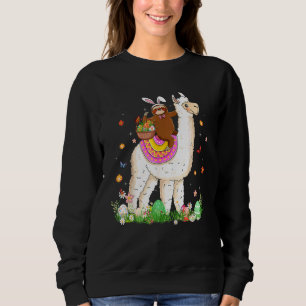 Moletom Coelhinha Bonita Sloth Andando Llama Cesto de Ovos