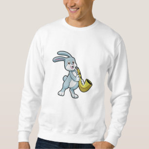 Moletom Coelhinha na Música com Saxofone