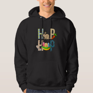Moletom Coelhinho Bonito De Hip Hop Para Crianças De Pásco