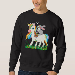 Moletom Coelhinho-Cachorro-Cachorro, Unicorn, Segurando Ov