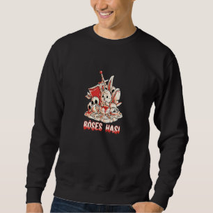 Moletom Coelhinho De Horror De mau Com Blindagem De Espada