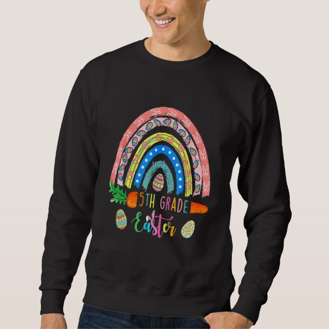 Moletom Coelhinhos da 5 mais fina Boho Rainbow Happy E (Frente)